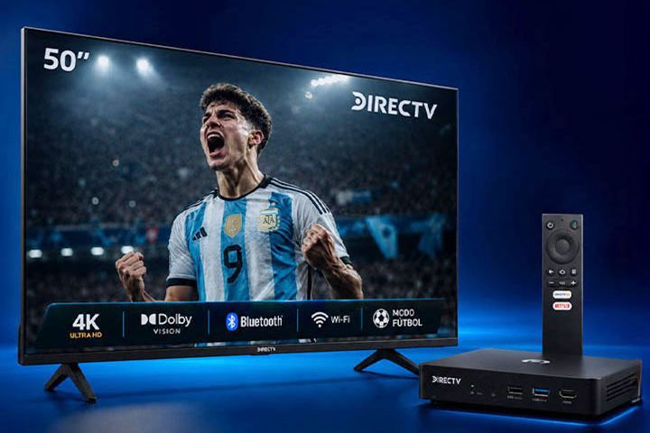 Smart TV DIRECTV 50 4K UHD con Deco HD y Control Remoto con Comando de Voz